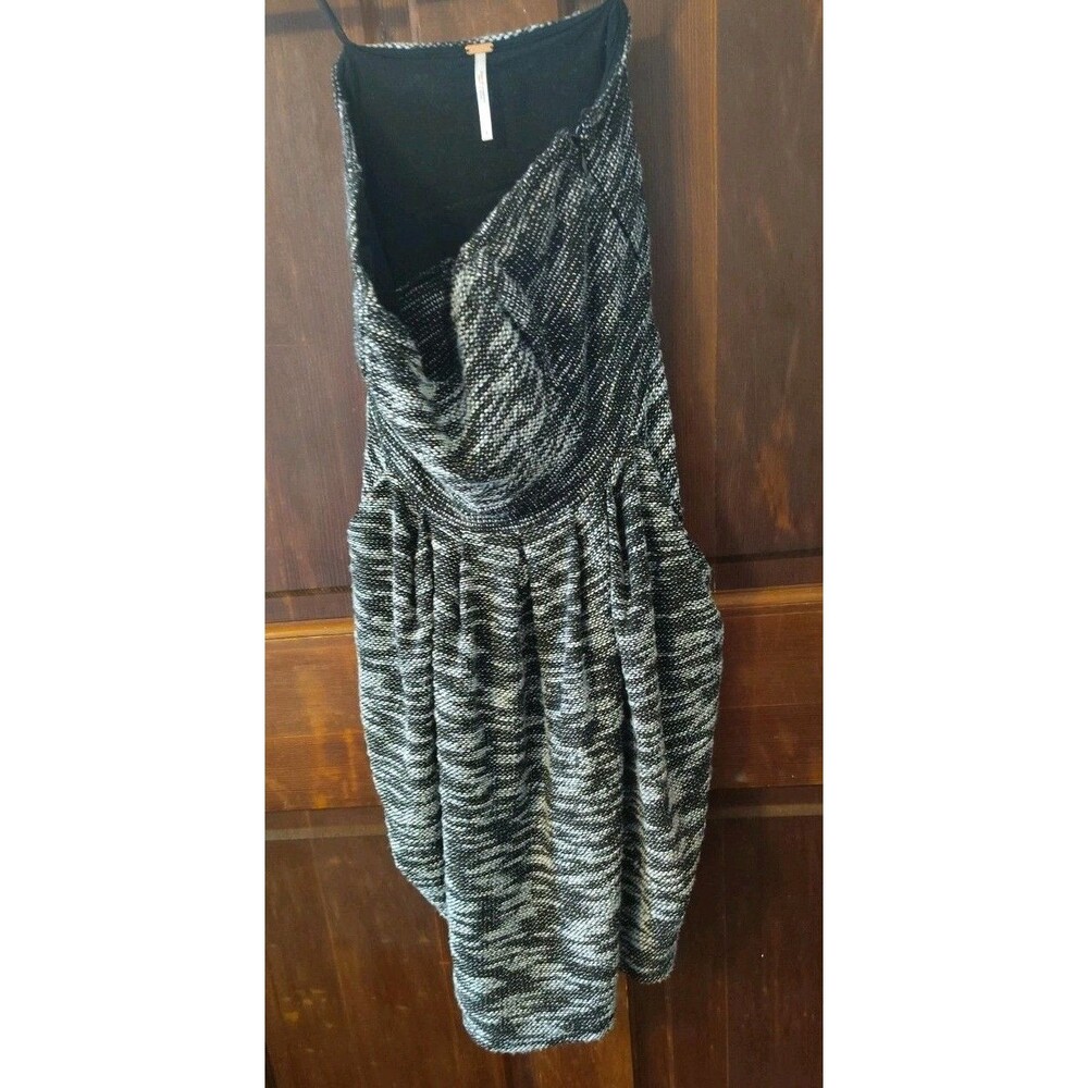 NWT Free People Nyima Tweed Strapless Gathered Dress – Size 4 - Picture 4 of 4